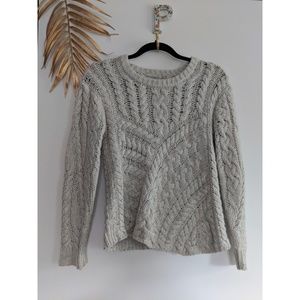 TOWNSEN Gray Thick Woven Sweater